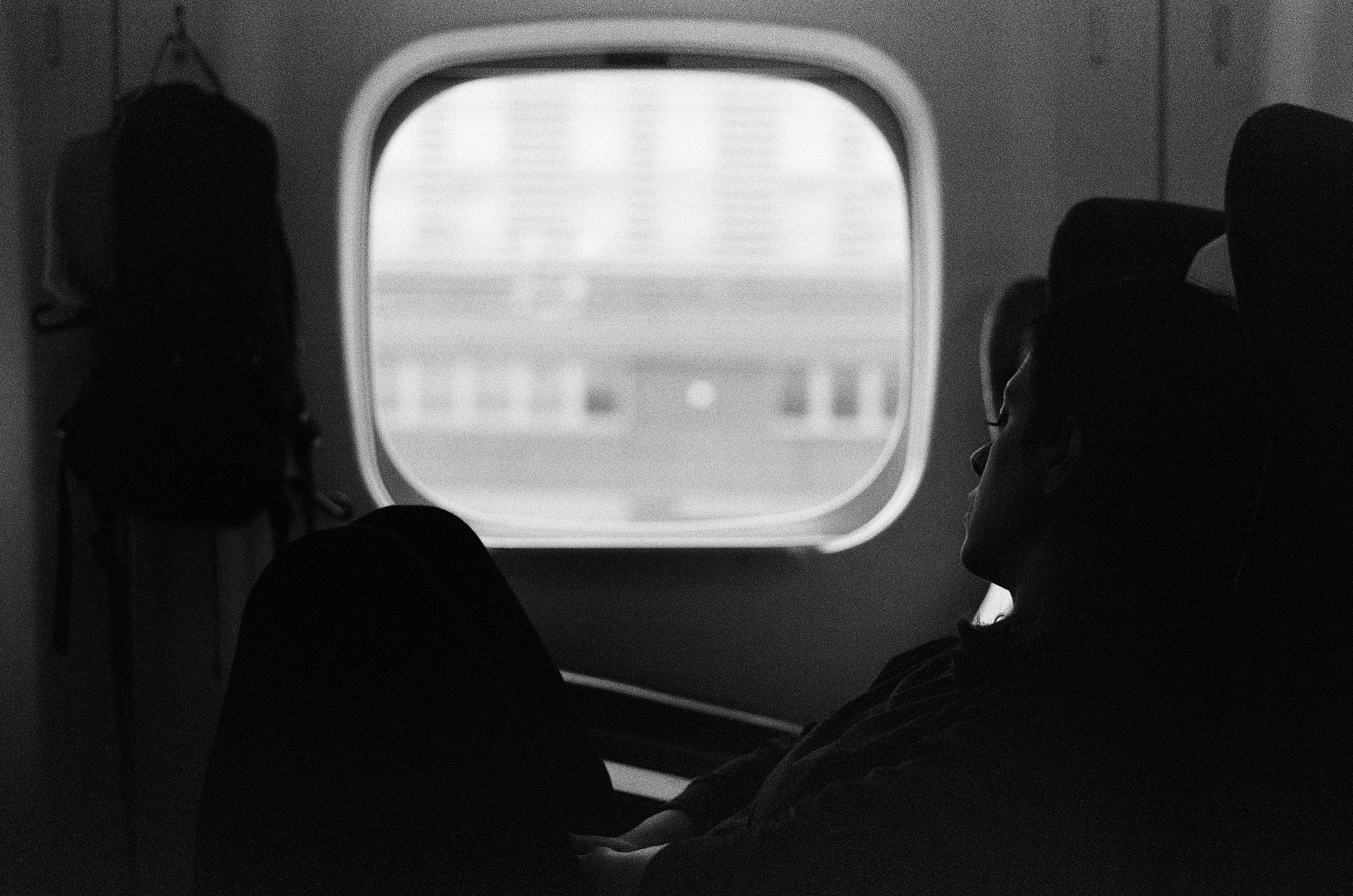 Shinkansen Train - A woman sleeping on the bullet train.